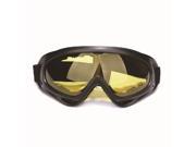 HOT Motorcycle Dustproof Ski Snowboard Sunglasses Goggles Yellow