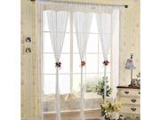 String Curtain with Bead Sequin Spangle Fringe Panel Door Divider White
