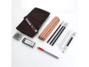 18 Sketch Pencils Charcoal Extender Eraser Paper Pen Cutter Drawing Set
