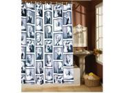Miss Marilyn Monroe Home Bathroom Waterproof Fabric Shower Curtain with 12 Hook