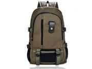New Casual Large Capacity Canvas Men’s Outdoor Backpack Army Green