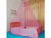 Round Lace Mosquito Bed Canopies Netting Pink