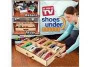 12 Pairs of Shoes Under Bed Shoe Organizer