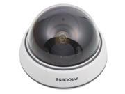 Solar Energy Simulation Dome Camera Dummy Camera with Flashing Red Light White