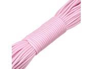4mm Outdoor Practical Nylon Desert Parachute Cord Rope Pink 10m Length