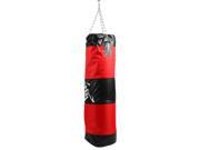 90cm Zooboo Boxing Hanging Hollow Sand Bags Red and Black