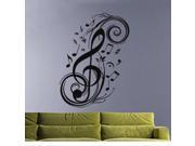 Wall Art Decor Removable Vinyl Decals Stickers Musical Music Notes Swirls