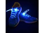 1 Pair LED Flashing Luminous Round Shoelaces Blue