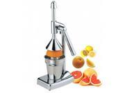 Manual Press Orange Citrus Juicer Kitchen Tools Juice Squeezer Stainless Steel Silver