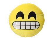 Soft Emoji Smiley Sad Emoticon Round Cushion Pillow Stuffed Plush Toy Doll Yellow