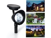 8PCS LED Solar Spotlight Bright Outdoor Garden Lawn Landscape Yard Path Lamp