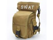 Multifunction Outdoor Leg Bag Utility Thigh Fanny Waterproof Tactical Waist Pack Cycling Hiking Hunting Khaki