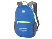 Naturehike Water Resistant Double Shoulder Foldable Outdoor Backpack with Multi pocket Blue Gray