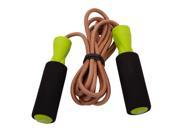 New 2.6m JOINFIT Bold Leather Speed Skipping Jump Rope For Gym Training Exercise Black Green