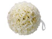 New 9.84 inch Wedding Decor Romantic Super Flower Kissing Ball Ivory