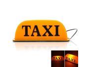 Magnetic Roof Top Taxi Cab Car Sign Lights Yellow 12V