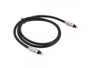 1m OD6.0 Audio Optical Fiber Cable Black