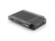 Sin Hon SH UH3072 4 Port USB 3.0 Hub with Power Adapter Black