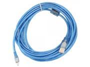 5M USB 2.0 Male to 5P Mini USB Extension Data Cable Blue