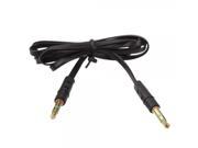 1m 3.5mm Audio Flat Male to Male Extender Cable Black