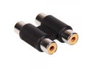 2 RCA AV F to F Cable Joiner Coupler Component Adapter