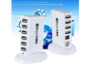 High Speed 10 Port USB 2.0 Hub Expansion 5V Power Adapter For Laptop Notebook PC