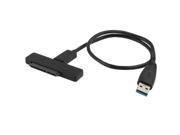 6G High Speed USB 3.0 to SATA 22 Pin 2.5 inch HDD Adapter Cable Length 40cm
