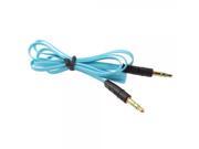 1m 3.5mm Audio Flat Male to Male Extender Cable Sky Blue