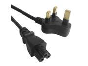 3 Prong Style Small UK Notebook Power Cord Cable Length 1.5m