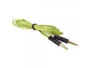 1m 3.5mm Audio Flat Male to Male Cable Extender Green