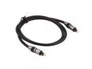 1m OD6.0 Audio Optical Fiber Cable Black