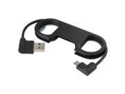 3 in 1 Multifunctional USB Charging Data Sync Cable Bottle Opener Keychain for Android Device