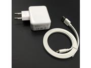 Yellowknife EU 2USB Ports Wall Charger Adapter And MFI Flat Lightning Charger Cable For iPhone iPad iPod