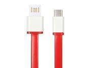 Portable USB 3.1 Type C Data Sync Red And White Charge Cable For Xiaomi 4C