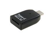 USB 3.1 Type c to Micro SD SDXC TF Card Reader Adapter for Macbook Google Chromebook Nokia N1 Tablet PC Letv Smart Phone Black