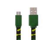 V8 Camouflage Style Micro USB 5 Pin to USB 2.0 Charging Data Cable for Samsung Galaxy S6 S6 Edge Galaxy Note 5 Note 5 Edge Huawei Xiaomi and Other Mobi