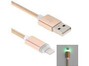 1m Woven Style 8pin to USB Data Sync Cable with LED Indicator Light for iPhone 6 Plus 6s Plus 6 6s 5 5S 5C iPad Pro Air 2 Air mini 3 mini