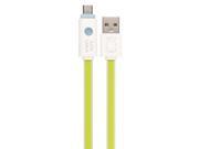 Color LED Micro USB to USB2.0 Noodle Flat Charging Data Sync Cable For Cellphone