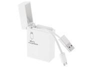 Micro USB 2.0 to USB 2.0 Charging Data Cable with Storage Box for Samsung Galaxy S6 S6 Edge HTC Nokia Huawei and Other Mobile Phones Length about 80c