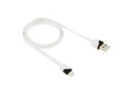Noodle Style 8 Pin to USB Data Sync Charge Cable for iPhone 6 6 Plus 5 5S Length About 1m Black