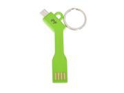 Portable Key Chain Micro USB Sync Charger Cable For Mobile Phone