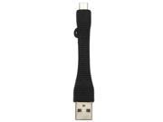 Portable Flexible Micro USB to USB Data Cable Charging Cable Length 7cm Black