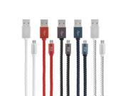 MaoXin Ichiban Original Weave Leather 2.4A Micro USB Charge Data Cable For Xiaomi Huawei Meizu UMI