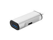 IHUB 12 Type C to USB 3.0 Type C Charging Adapter for Macbook Google Chromebook Nokia N1 Tablet PC Letv Smart Phone Silver