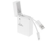 8 Pin to USB 2.0 Charging Data Cable with Storage Box for iPhone 6 6 Plus iPhone 5 5S 5C iPad Air 2 iPad Air Length about 80cm White