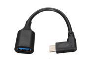 Type C USB 3.1 To USB 2.0 Bend Plug OTG Adapter Data Cable For Macbook Letv Max