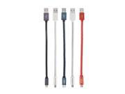 MaoXin Ichiban Original Weave Leather 2.4A Micro USB 20cm Charge Data Cable For Xiaomi Huawei Meizu