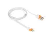 Noodle Style 8 Pin to USB Data Sync Charge Cable for iPhone 6 6 Plus 5 5S Length About 1m Orange