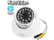 3.6mm Fixed Lens CMOS IR Waterproof Color Dome CCD Video Camera IR Distance 30m