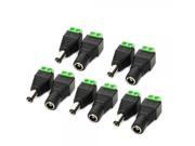5pcs Male Female DC Power Converter Connector Adapters for CCTV Camera Pair